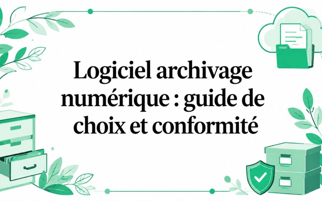 Logiciel archivage numérique : guide de choix et conformité